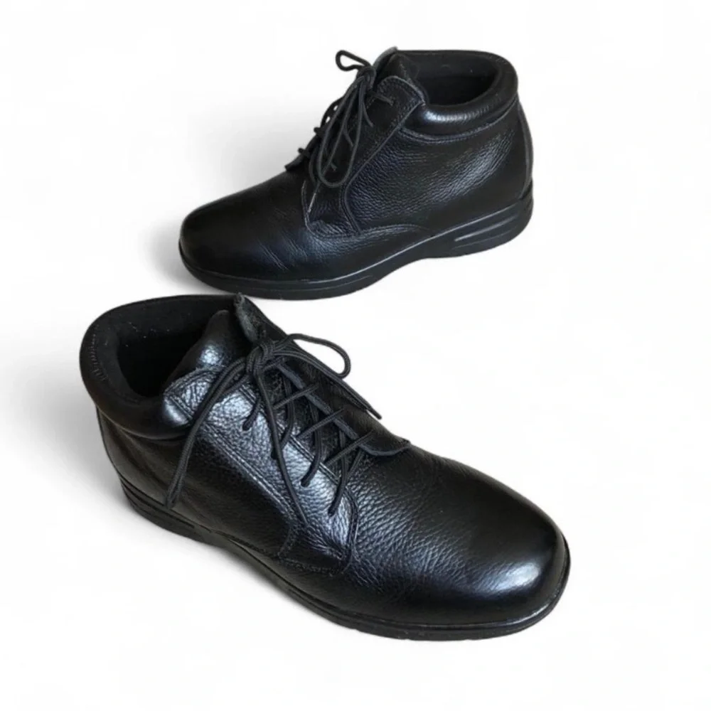 Drew Tucson Black Calf Men's Casual Comfort Boot Shoes SZ 9.5M